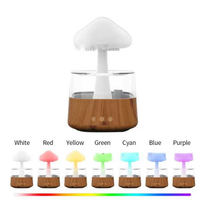 Mushroom-shaped LED Air Humidifier